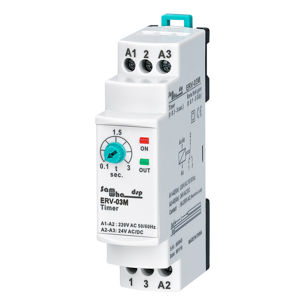 Shelly Relay Module - Samwha-Dsp ERV-XXM Ausschaltverzögerungszeitrelais, elektronisch einstellbar