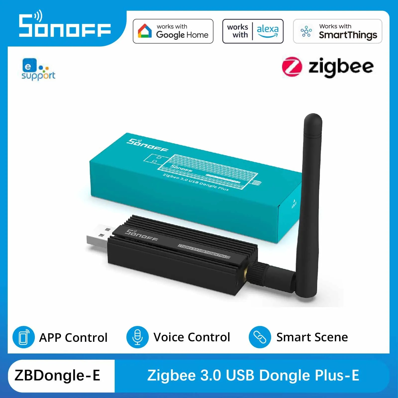 Zigbee Coordinator Stick - Sonoff Zigbee 3.0 USB-Dongle Plus Zbdongle-E
