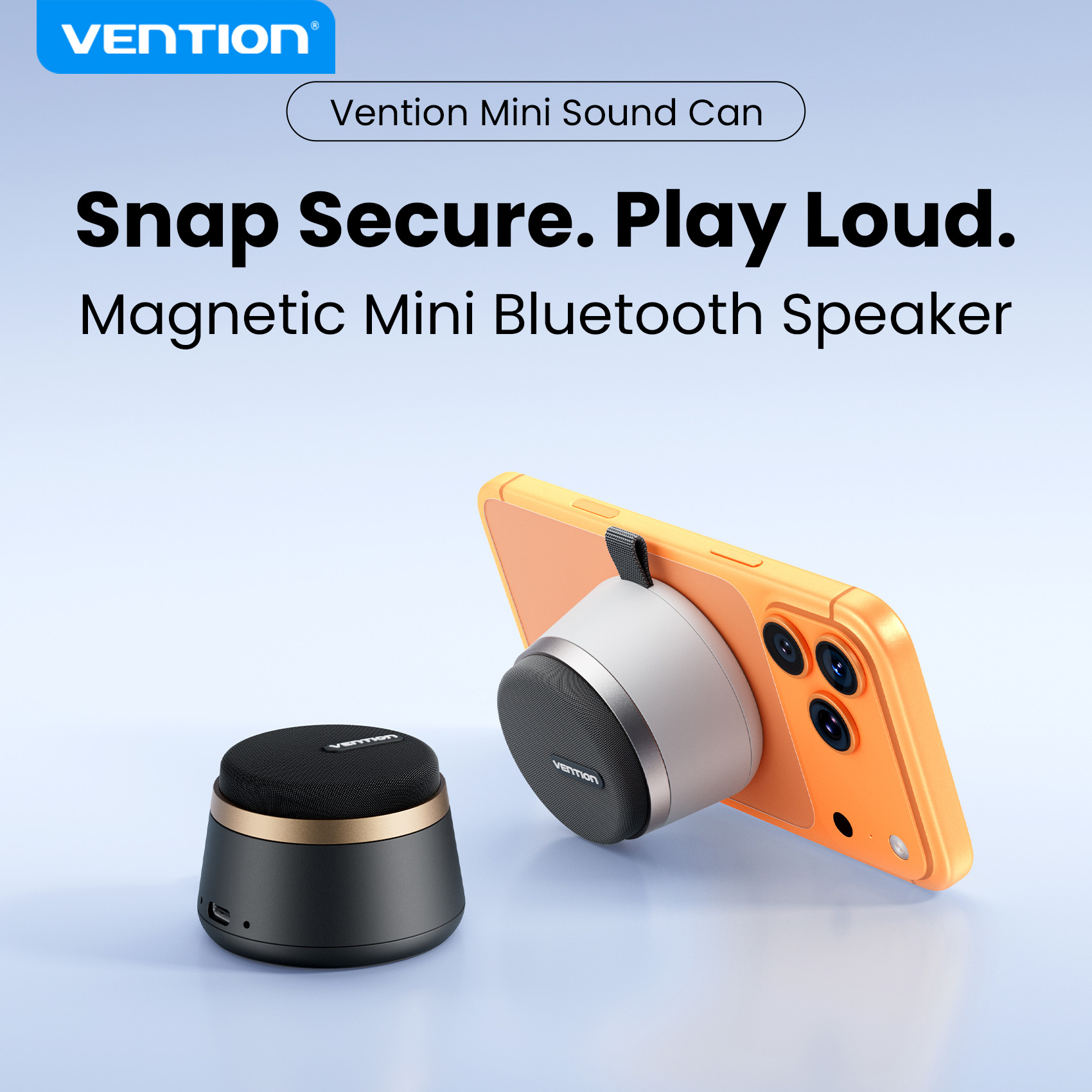 Google Speaker Nest Audio - Vention Magnetischer Tragbarer Bluetooth-Lautsprecher IPX6 Wasserdichter