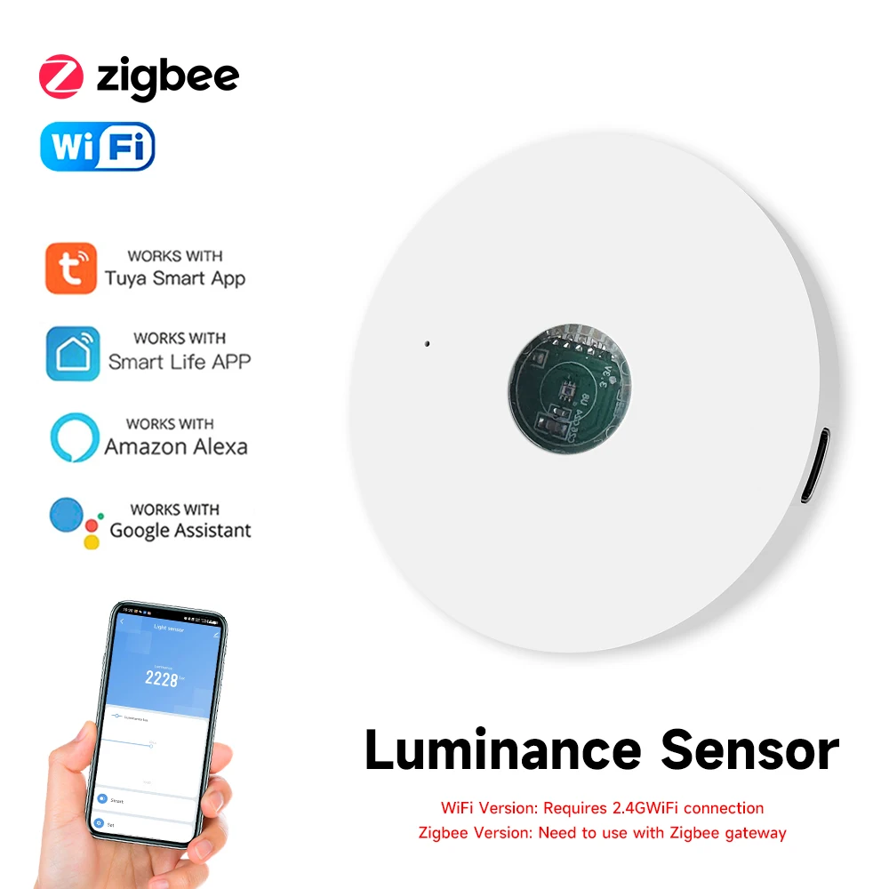 Home Automation Technology - Tuya WiFi/ZigBee Lichtsensor, Helligkeitsensor, Beleuchtung, Helligkeitsdetektor,