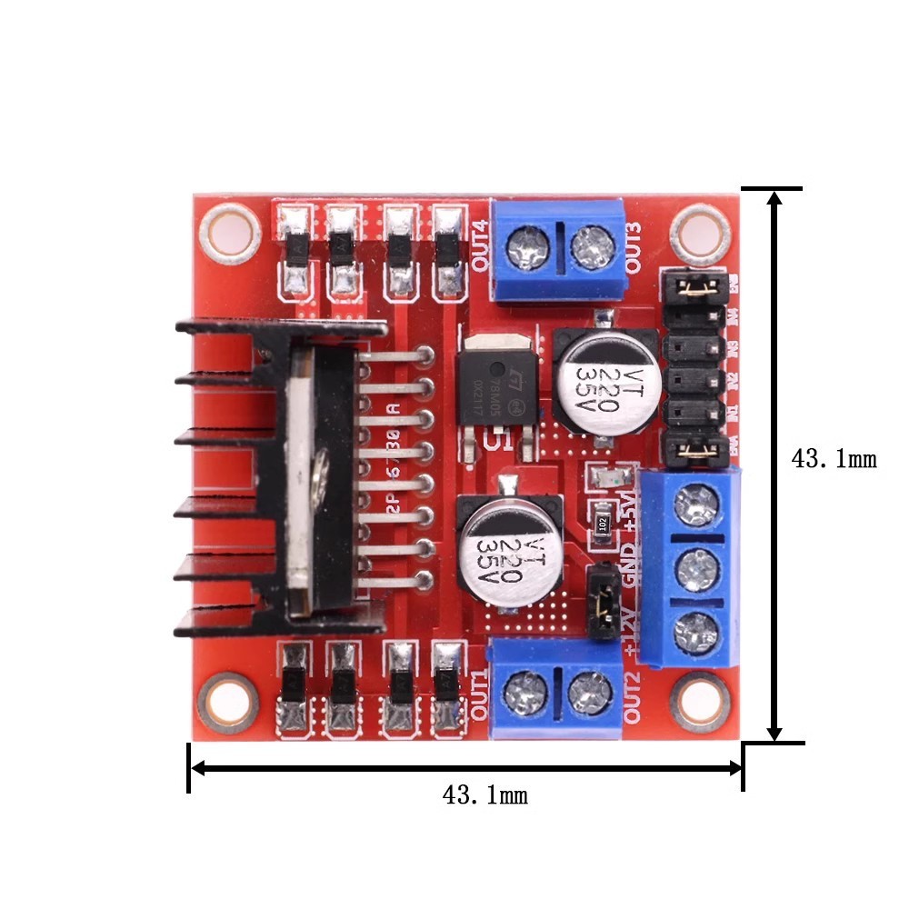 Diy Automation Projects - L298N Motor-Treibermodul Dual H-Bridge-Controller für Arduino