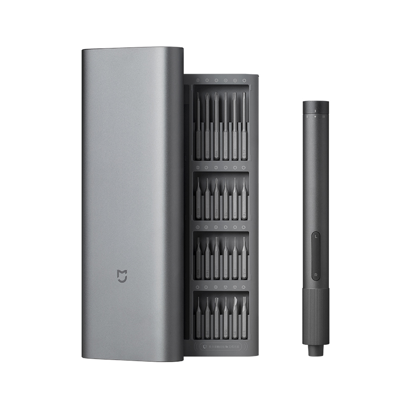 Home Automation Diy Kit - Xiaomi Mijia Elektro-Präzisions-Schraubendreher-Magnet-Set mit 24-teiligen Schraubenköpfen,