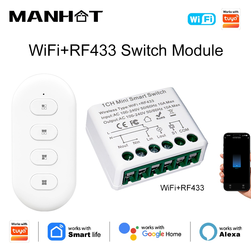 Für Tuya WIFI 10A Smart-Lichts – Home Automation Diy Bewertung und Preis