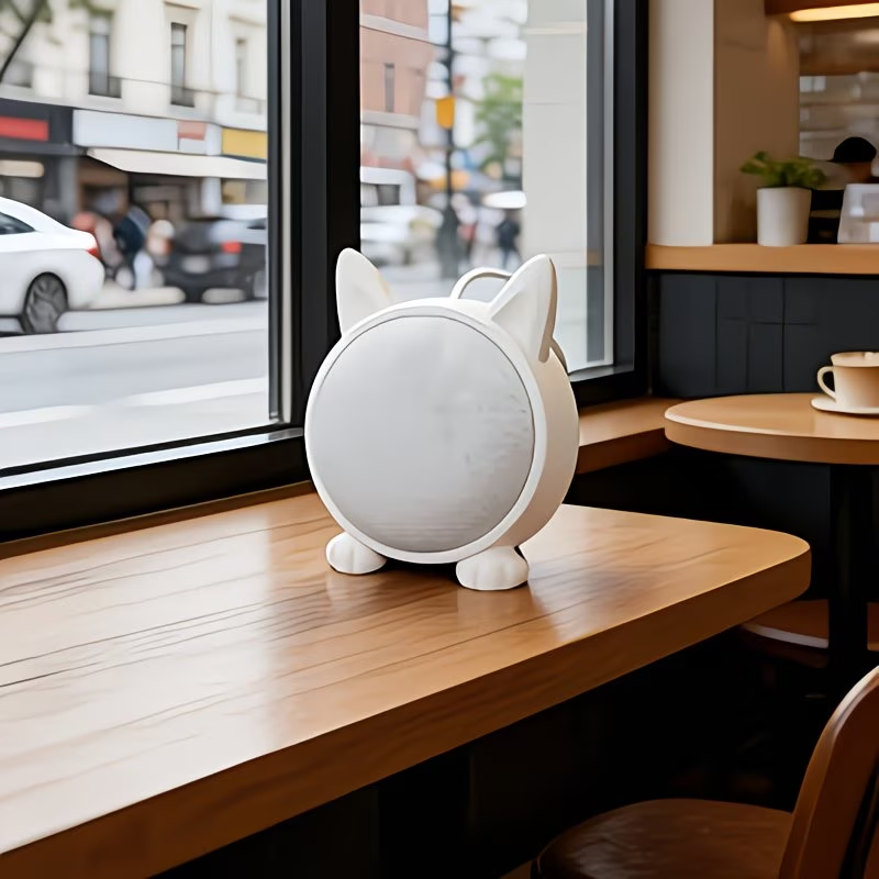 Katzenförmiger Lautsprechersch – Google Speaker Nest Audio Bewertung und Preis